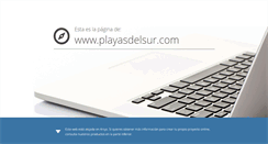 Desktop Screenshot of playasdelsur.com